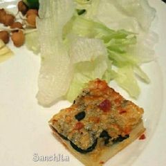 A picture of Healthy Vegan Vegetable Frittata in Microwave.