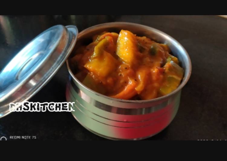 Recipe of Quick Mango Thithipu/Mango Sweet Pachadi