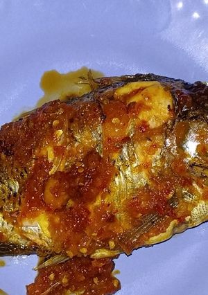 Foto resep Mujair bumbu merah simple