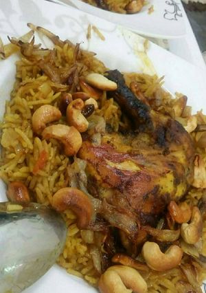 صورة لوصفة رز بخاري شهية لذيذة على طريقتي