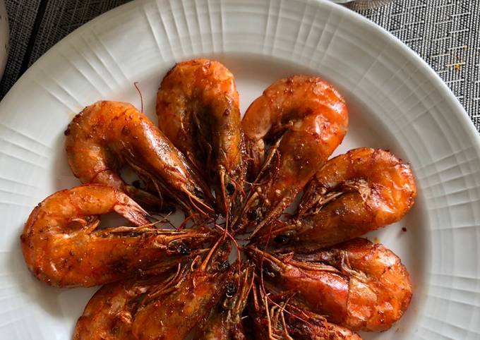 Resep Grilled shrimp sehat yang Lezat
