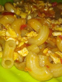 Foto resep Tumis makaroni telur