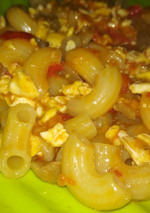 Foto resep Tumis makaroni telur
