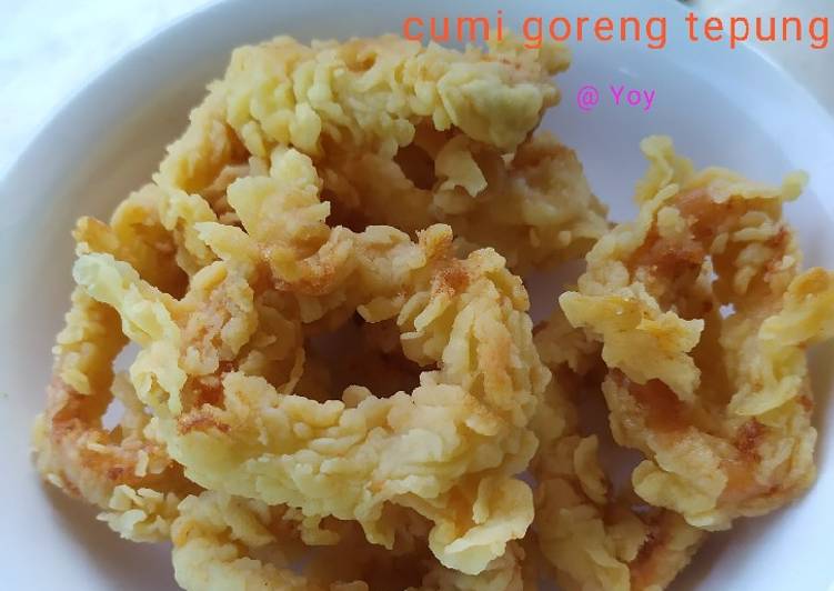 Cumi goreng tepung kriuk