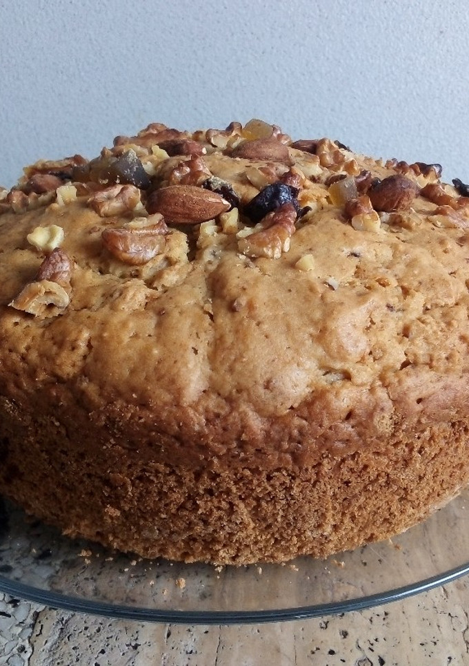 Una foto de Torta de Navidad rellena con dulce de leche