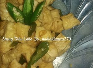 Foto resep Oseng Tahu Cabee Ijo #Week7