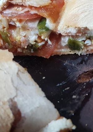 Una foto de Pizzas arrolladas