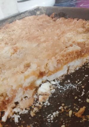 Una foto de Tarta de dulce de leche con coco