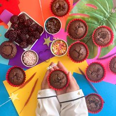 Brownie muffinsSuper quick and easy! A picture of Brownie muffinsSuper quick and easy!.