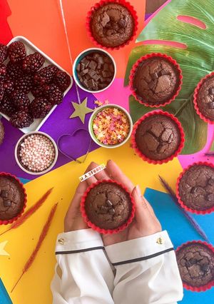 A picture of Brownie muffinsSuper quick and easy!.