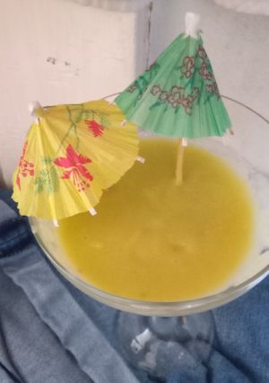A picture of Mango and avocado smoothie.