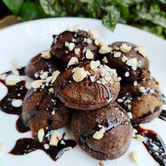 A picture of Chocolate paniyaram cake(eggless).