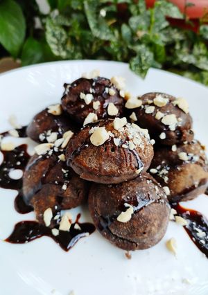 A picture of Chocolate paniyaram cake(eggless).