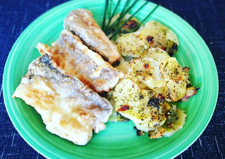 Merlucita con patatas fácil