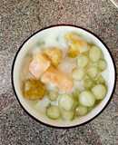 Chè khoai dẻo cốt dừa mix trân châu lá dứa