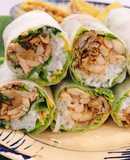 Cuốn thính (Gỏi cuốn nấm chay)