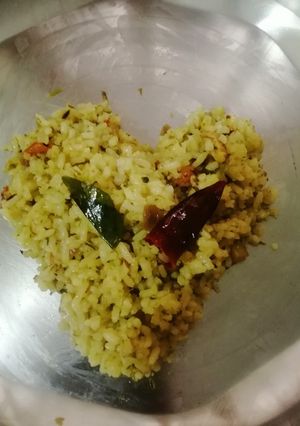 A picture of Coriander and tomato rice.