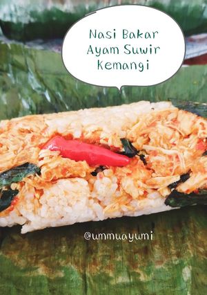 Foto resep 124. Nasi Bakar Ayam Suwir Kemangi