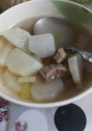 Foto resep Sop lobak dan daging sapi