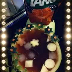 A picture of Resberrry and water melon juice.