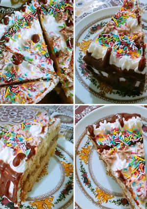 صورة لوصفة كيكة الفانيليا لعمل التورته 🎂🍰