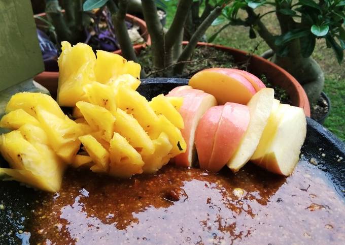 Resep Sambel Rujak Buah, Lezat Sekali