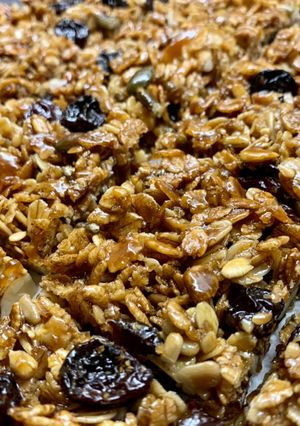 A picture of Muesli Flapjacks.