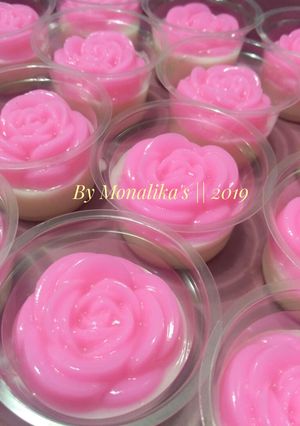 Foto resep Puding Susu Mawar