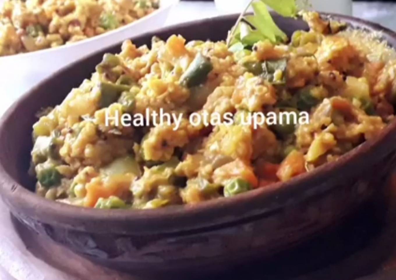 Healthy oats upma