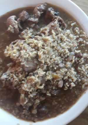 Una foto de Guiso de arroz con menudos