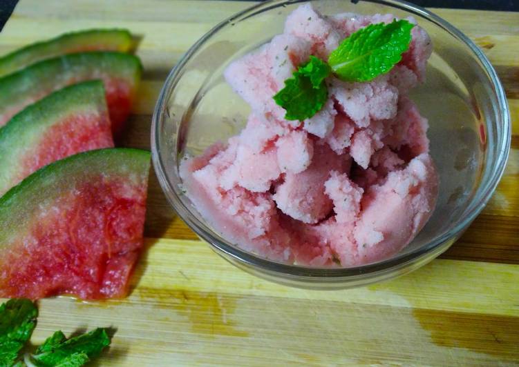 How to Make Homemade Watermelon sorbet