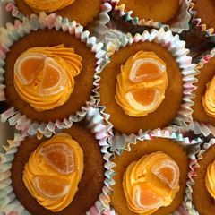 A picture of Orange Party / Picnic Cakes.