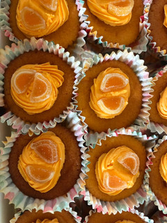 A picture of Orange Party / Picnic Cakes.