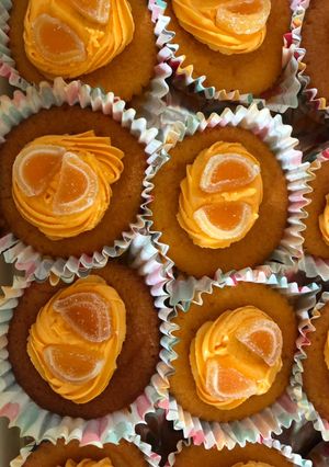 A picture of Orange Party / Picnic Cakes.