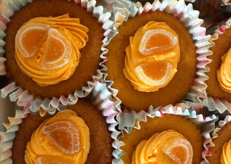 Easiest Way to Make Super Quick Homemade Orange Party / Picnic Cakes