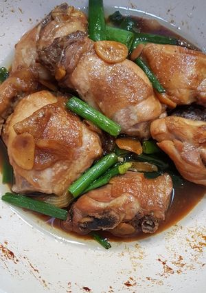 Foto resep Ayam Kecap Bunga Bawang
