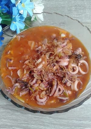 Foto resep Cumi saos padang