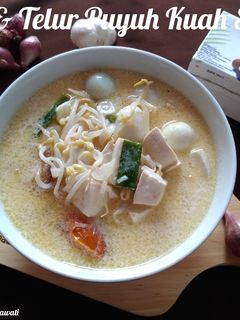 Foto resep Tahu & Telur Puyuh Kuah Santan