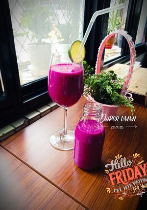 Foto resep Jus buah naga #pekaninspirasi