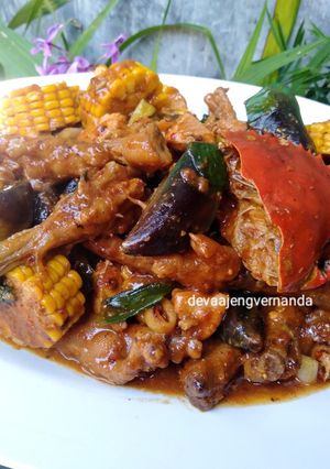 Foto resep Seafood Saus Padang
