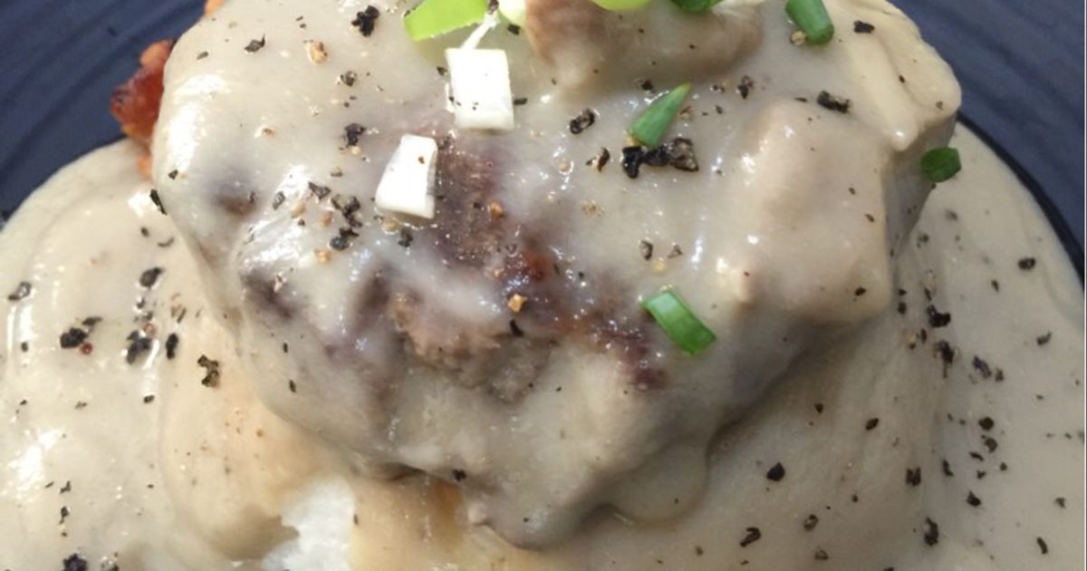 Resep Beef Patty Rice With Black Pepper Mushroom Sauce oleh Putu ...