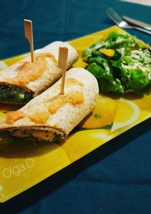 Φωτογραφία της συνταγής Τορτίγιες με κοτόπουλο και σάλτσα γιαουρτιού