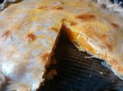 Una foto de tarta de verduras