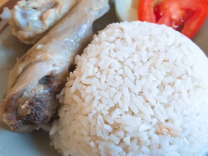 Resep Nasi hainan w/ ayam kampung rebus Wajib Dicoba