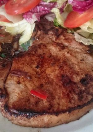 Foto de Bisteca de porco com tempero oriental