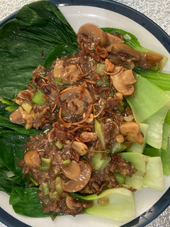 Foto resep Tumis Pokcoy Daging Jamur