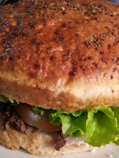 Una foto de Hamburguesa tamaño familiar