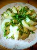 Green Salad with Cucumber and Avocado, Green Apples 😋😋😋