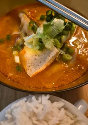 Una foto de Estofado de Tofu Coreano a mi manera🇰🇷