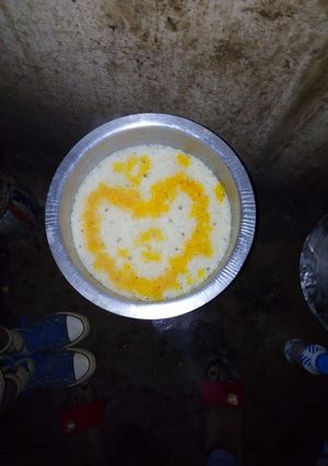 A picture of Colored boiled rice.